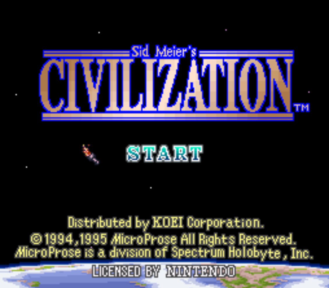 Sid Meiers Civilization Title Screen